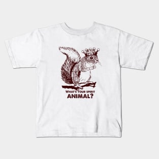 Squirrel with crown Kids T-Shirt